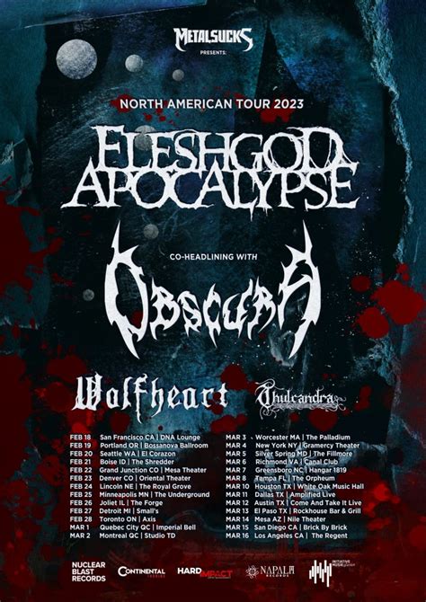 OBSCURA | Announce North American Tour 2023 - OBSCURA