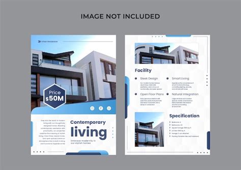 Premium Vector | Simple modern House Brochure Template Design