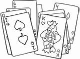 Deck Of Cards Coloring Pages sketch template