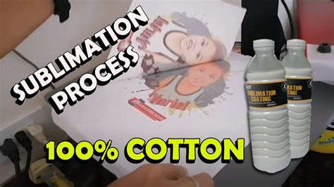 Sublimation print in cotton fabrics using sublimation coating | Sublimation Process | Epson L120 ...