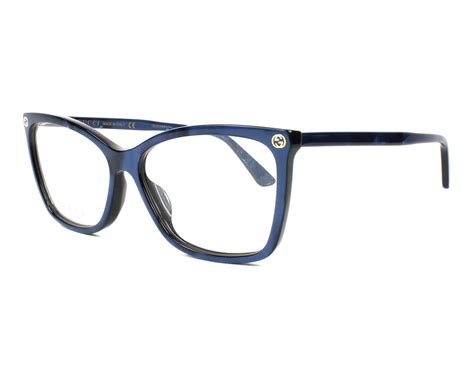 Gucci Eyeglasses GG-00250 005 Blue | Visionet