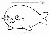 Arctic Seal Coloring Page Pages sketch template
