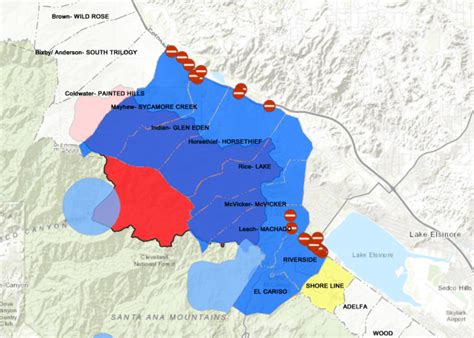 Southern California Fire Evacuation Map