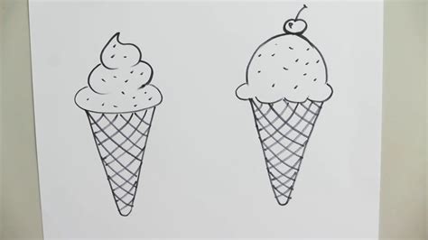 How To Draw A Ice Cream Cone - Behalfessay9