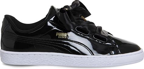 Lyst - Puma Basket Heart Patent-leather Trainers in Black