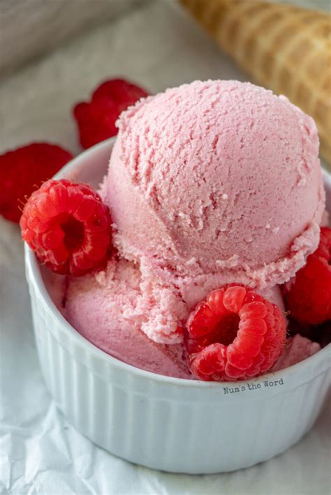 Homemade Raspberry Ice Cream Recipe - Num's the Word