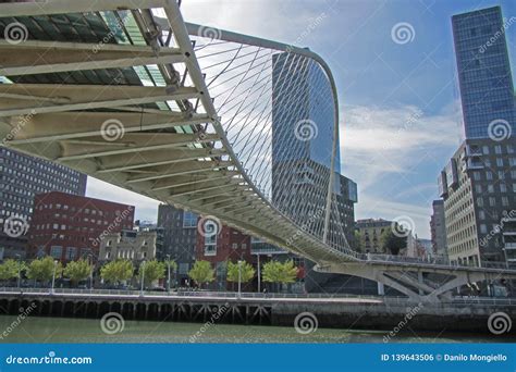 Bilbao bridge editorial photo. Image of glasses, modern - 139643506