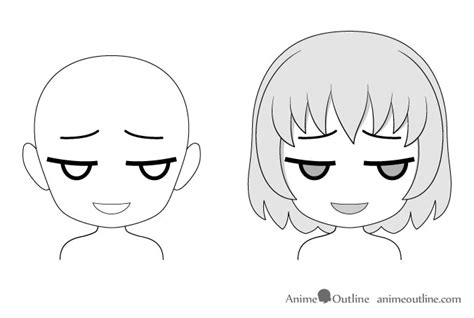 16 Drawing Examples of Chibi Anime Facial Expressions - AnimeOutline