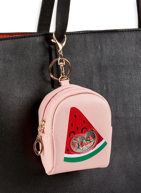 Watermelon Mini Backpack Keychain - Pink | Joyas de moda, Vestidos de moda niñas, Monederos