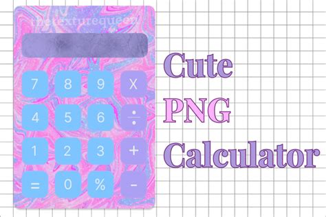 Pink Calculator PNG Clipart Graphic by TheTextureQueen · Creative Fabrica