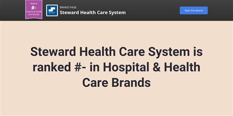 Steward Health Care System NPS & Customer Reviews | Comparably