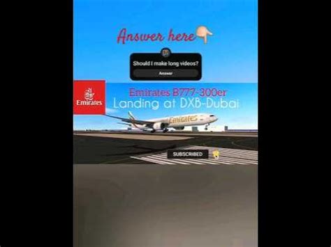 Emirates new livery B77W landing at DXB-Duabi International Airport #shorts #rfs #emirates - YouTube