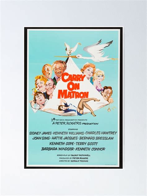 "Carry on matron" Poster for Sale by Glinda-39 | Redbubble