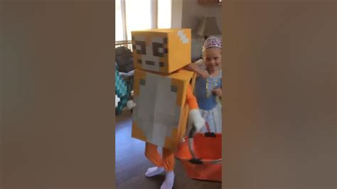 Hallie's Stampy Cat Halloween Costume - YouTube