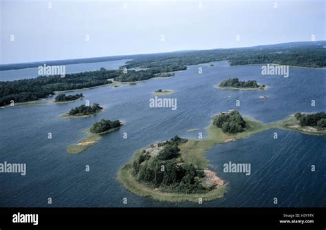 Finland, Aland islands, aerial shots Alandinseln, island group, scenery ...