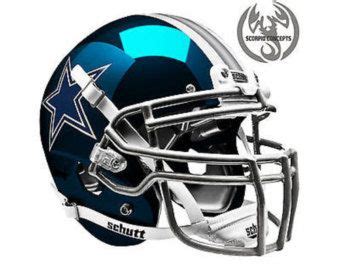 Dallas Cowboys Chrome Navy Concept Mini Helmet | Cool football helmets ...