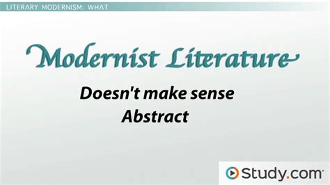 Modernism in Literature | Definition, Characteristics & Examples ...