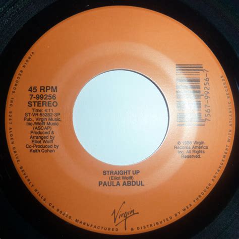 Paula Abdul - Straight Up (1988, Vinyl) | Discogs