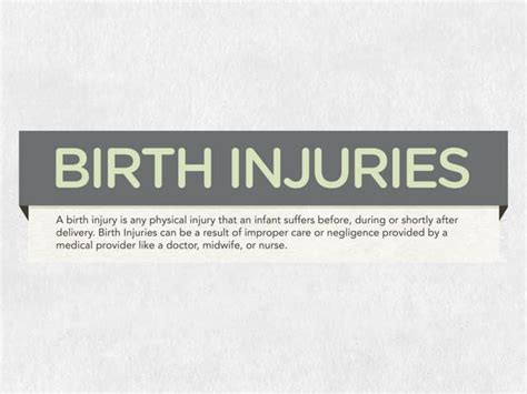 Birth Injuries | PPT