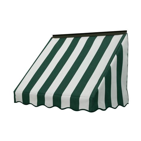NuImage Awnings 3 ft. 3700 Series Fabric Window Awning (23 in. H x 18 ...