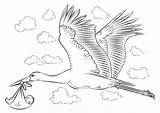 Delivery Stork Coloring Page  Free Printable Coloring Pages For Kids sketch template