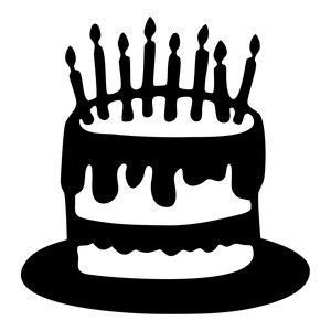 birthday cake silhouette clipart 10 free Cliparts | Download images on Clipground 2024