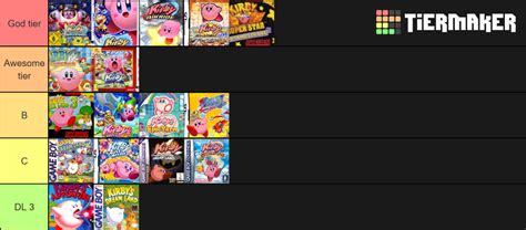 Kirby Games Tierlist Tier List (Community Rankings) - TierMaker