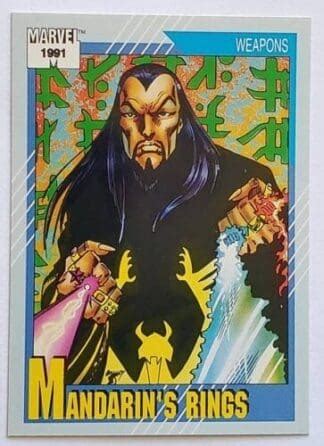 Mandarin's Rings Marvel 1991 "Weapons" Trading Card #137