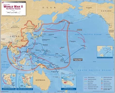 Pacific War Wall Map