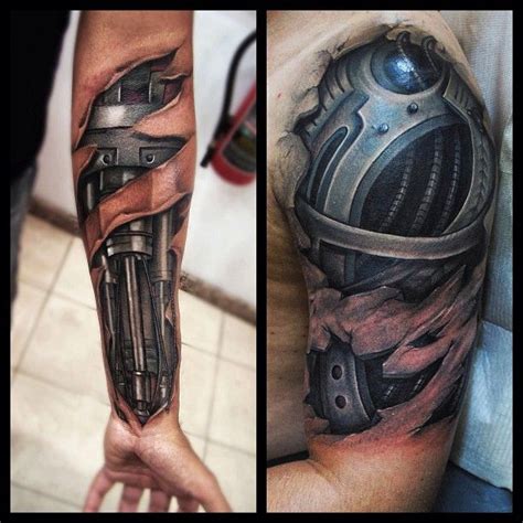 Incredibly detailed tattoos showing off the machine under the skin by Yomico Moreno | Intenze ...