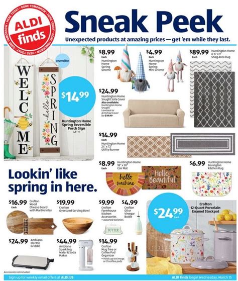 ALDI Sneak Peak In-Store Ad Mar 15 – Mar 21, 2023