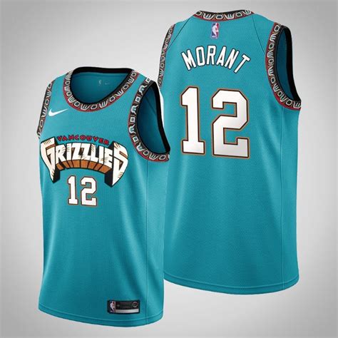 Men's Memphis Grizzlies Ja Morant Green 25th Season Throwbacks Jersey ...