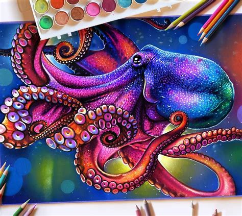 Morgan Davidson on Instagram: “Fun octopus drawing for a wedding present! ☺️🐙 speaking of ...