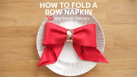 How to Fold A Napkin Into A Bow - Step by Step Tutorial