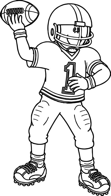 Football Printable Coloring Pages - Printable World Holiday