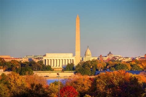 Monumental Autumn Washington DC Photography Fall Foliage | Etsy