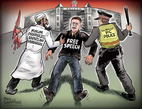 Great Britain’s Swift Injustice -Tommy Robinson Arrest – GrrrGraphics