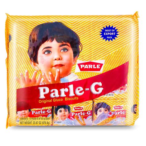 Amazon.com : Parle G Original Gluco Biscuits, Product of India, Value Pack (12 Packets of 56.4g ...