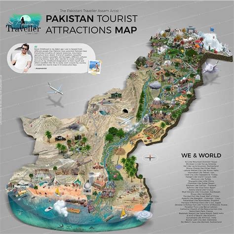 Pakistan tourist attraction map – Artofit