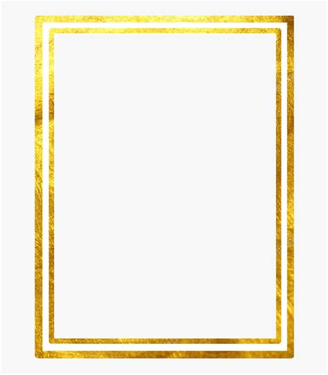 Double Line Square Gold Marco Frame, HD Png Download , Transparent Png Image - PNGitem