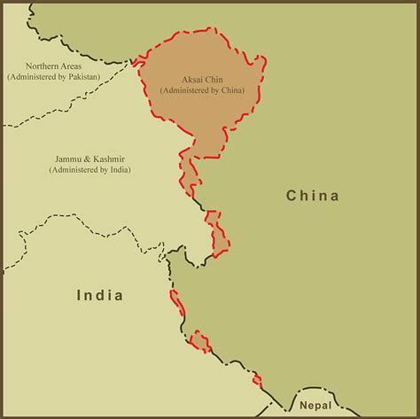 A Map of Aksai Chin and the Border Dispute Between China and India | Flickr - Photo Sharing!