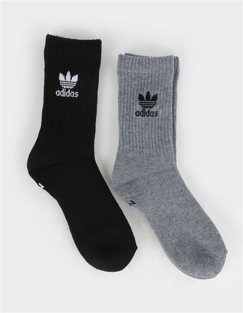 ADIDAS Originals Trefoil 6 Pack Kids Crew Socks - BLACK COMBO | Tillys