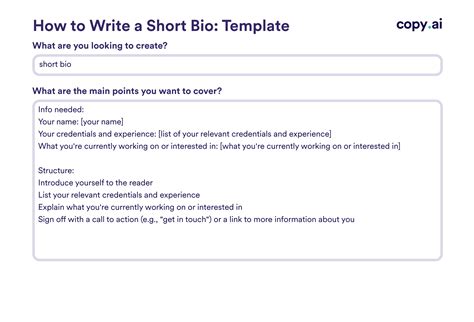 Short Bio Templates: How To Write & Examples