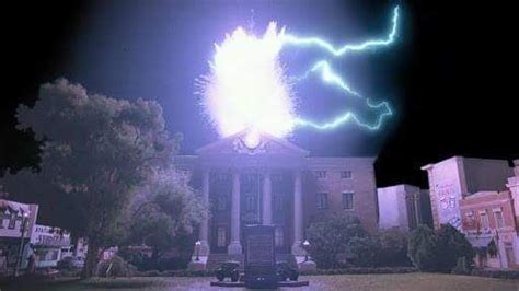 The Clock Tower gets struck by lightening The Future Movie, Back To The ...