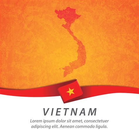 Vietnam flag with map 2711262 Vector Art at Vecteezy