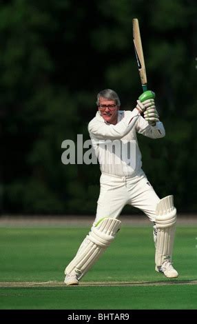 JOHN MAJOR MP PLAYING CRICKET IN NETS 17 October 1991 HARARE ZIMBABWE ...