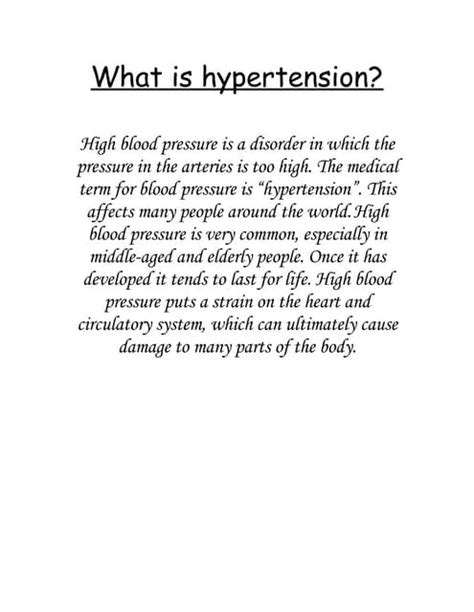 What Is Hypertension | PDF