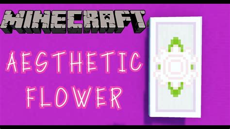 How to make an AESTHETIC FLOWER banner in Minecraft! - YouTube