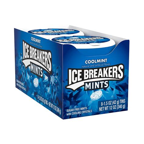 Amazon.com : ICE BREAKERS Coolmint Sugar Free Breath Mints Tins, 1.5 oz (8 Count) : Everything Else