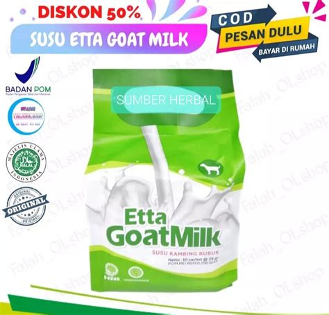 Susu Kambing Etawa | Etta goat milk HNI HPAI Original isi 5 Sachet | Lazada Indonesia